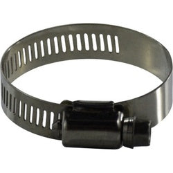 620 Series 620016SS Wide Band Worm Drive Clamp, 1-1/16 in Minimum Clamp Diameter, 316 Stainless Steel