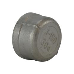 62472 Cap, 3/8-in FPT, Stainless Steel, 150 lb