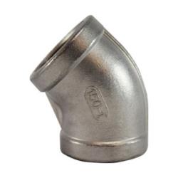 63192 45-deg Elbow, 4-in Female NPT x 4-in Female NPT, Stainless Steel, 150 lb