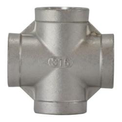 63399 Cross, 2-1/2 in FPT x 2-1/2 in FPT x 2-1/2 in FPT x 2-1/2 in FPT, Stainless Steel