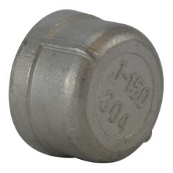 63479 Cap, 2-1/2 in FPT, Stainless Steel, 150 lb
