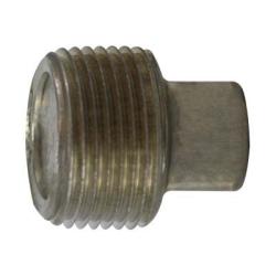 63681 Solid Hex Head Plug, 1/4 in MPT, Stainless Steel, 150 lb
