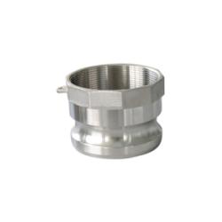CGA-050-SS1 Cam and Groove Adapter, 1/2 in Type A x 1/2 in FNPT, Stainless Steel