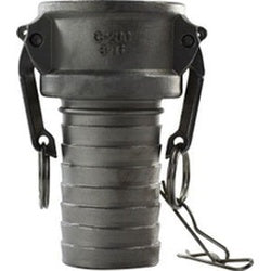 63940 Cam and Groove Coupler, 6 in Type C x 6 in Hose Barbed, Stainless Steel