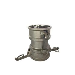 639480 Type DD Cam and Groove Spool Coupler, 4 in Female Coupler x 4 in Female Coupler