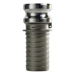 CGE-400-SS1 Cam and Groove Adapter, 4 in Type E x 4 in Hose Shank, Stainless Steel