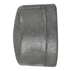 64476 Cap, 1-1/4 in FPT, Iron, Galvanized, 150 lb