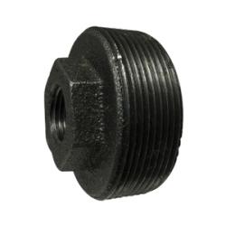 64519 Reducer Hex Bushing, 1-1/2 in MPT x 1/4 in FPT, Iron, Galvanized