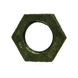 64703 Hex Locknut, 1/2 in Nominal, Iron, Galvanized