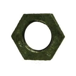 64708 Hex Locknut, 2 in Nominal, Iron, Galvanized