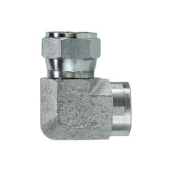 650344 90 deg Swivel Elbow, 1/4 in FJIC x 1/4 in FIP, Steel