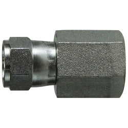 650646 Connector, 7/16 in Swivel FJIC x 3/8 in FIP, Stainless Steel
