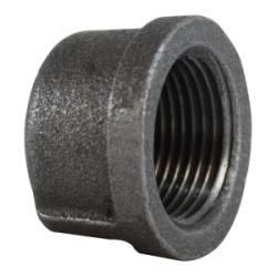 65470 Cap, 1/8 in FPT, Iron, Black, 150 lb