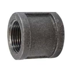 65575 Right and Left Coupling, 1 in FPT x 1 in FPT, Iron, Black, 150 lb