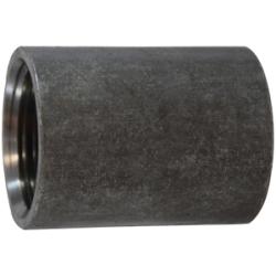 65780 Merchant Coupling, 3 in FPT x 3 in FPT, Steel, Black