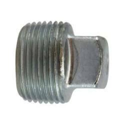 66671 Square Head Plug, 1/4 in MNPT, Steel, Zinc-Plated