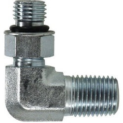 6806NWO2020 90-deg Elbow, 1-1/4-in Male Adjustable O-Ring Boss x 1-1/4-in Male NPTF, Steel