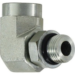 6815NWO1212 90-deg Elbow, 3/4-in Male Adjustable O-Ring Boss x 3/4-in Female O-Ring Boss, Steel