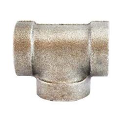 68257 Tee, 1-1/2 in FPT x 1-1/2 in FPT x 1-1/2 in FPT, Iron, Galvanized, XH Schedule, 300 lb