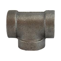 69251 Tee, 1/4 in FPT x 1/4 in FPT x 1/4 in FPT, Iron, Black, XH Schedule, 300 lb