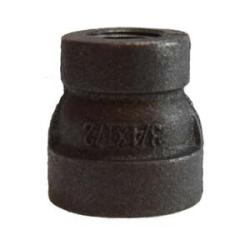 69457 Reducing Coupling, 4 in FPT x 3 in FPT, Iron, Black, XH Schedule, 300 lb