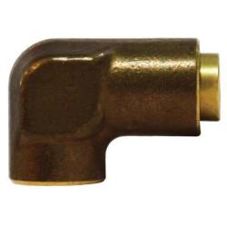 700604 90-deg Elbow, 3/8-in Tube OD x 1/4-in FNPTF, Brass