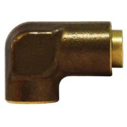 700806 90-deg Elbow, 1/2-in Tube OD x 3/8-in FNPTF, Brass