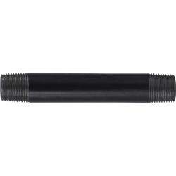 71005 Seamless Pipe Nipple, 1/8 in MPT x 1/8 in MPT, 3 in L, Steel, Black, SCH 40 Schedule