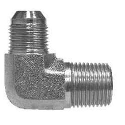 7200108 90 deg Elbow, 5/8 in MJIC x 1/2 in Male BSPT, Steel