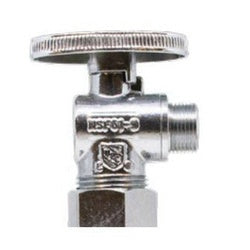 746457 10-pack 90-deg Angle Supply Stop, 5/8-in Compression x 3/8-in, Compression, Brass Body, Chrome-Plated