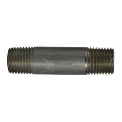 76034 Pipe Nipple, 1/4 in MPT x 1/4 in MPT, 10 in L, Aluminum