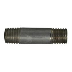 76036 Pipe Nipple, 1/4 in MPT x 1/4 in MPT, 12 in L, Aluminum