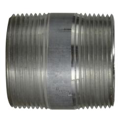 76142 Pipe Nipple, 1-1/2 in MPT x 1-1/2 in MPT, 2-1/2 in L, Aluminum