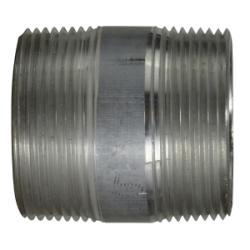 76144 Pipe Nipple, 1-1/2 in MPT x 1-1/2 in MPT, 3-1/2 in L, Aluminum