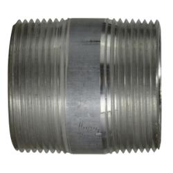 76145 Pipe Nipple, 1-1/2 in MPT x 1-1/2 in MPT, 4 in L, Aluminum