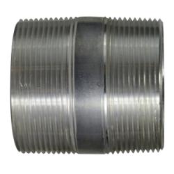 76182 Pipe Nipple, 2-1/2 in MPT x 2-1/2 in MPT, 3-1/2 in L, Aluminum