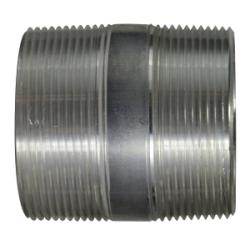 76184 Pipe Nipple, 2-1/2 in MPT x 2-1/2 in MPT, 4-1/2 in L, Aluminum