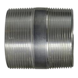 76409 Pipe Nipple, 3-1/2 in MPT x 3-1/2 in MPT, 8 in L, Aluminum