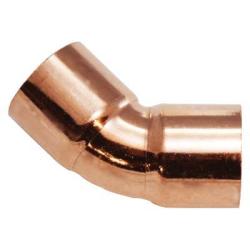 77161 45 deg Solder Joint Elbow, 1/8 in C x 1/8 in C, Copper