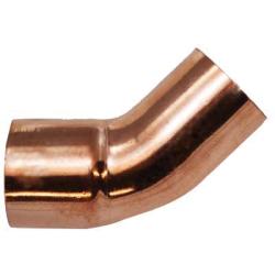77180 45 deg Solder Joint Street Elbow, 5/8 in Fitting x 5/8 in C, Copper
