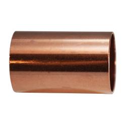 77222 Solder Joint Coupling without Tube Stop, 1/2 in C x 1/2 in C, Copper