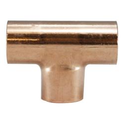 77478 Reducing Tee, 5/8 in Compression x 3/8 in Compression x 5/8 in Compression, Copper