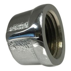 781108-08 Pipe Cap, 1/2 in FPT, Bronze, Chrome-Plated