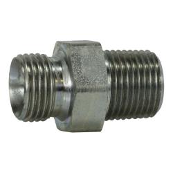 782546 Hex Nipple, 1/4 in BSPP x 1/4 in NPTF, Steel