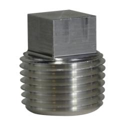 79650 Square Head Plug, 1/8 in MPT, Aluminum