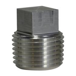 79658 Square Head Plug, 2 in MPT, Aluminum