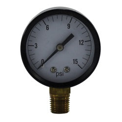 80003 Pneumatic Pressure Gauge, 2-in Dial, 0 to 60 psi Measuring Range, 1/4-in Connection