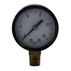 80004 Pneumatic Pressure Gauge, 2-in Dial, 0 to 100 psi Measuring Range, 1/4-in Connection