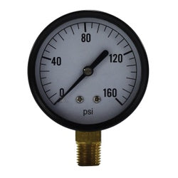 80031 Pneumatic Pressure Gauge, 2-1/2-in Dial, 0 to 15 psi Measuring Range, 1/4-in Connection