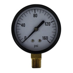 80033 Pneumatic Pressure Gauge, 2-1/2-in Dial, 0 to 60 psi Measuring Range, 1/4-in Connection